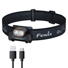 Fenix HM55R 1200 Lumen Lightweight Rechargeable Running Headlamp (Black)