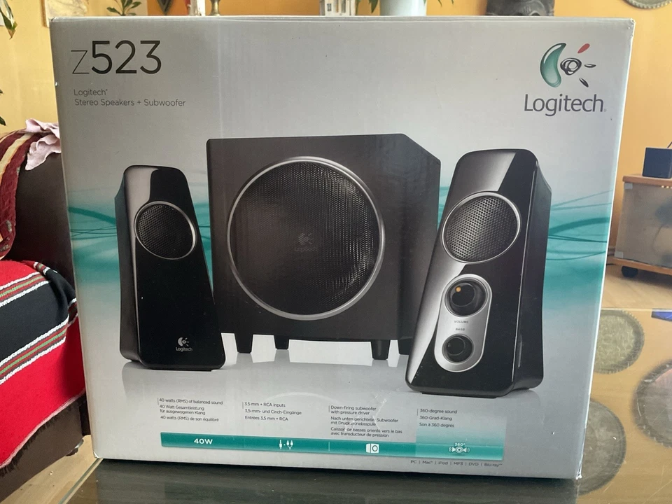 Logitech Speaker System Z523, gebraucht - Lautsprecher in Originalverpackung