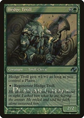 Hedge Troll -Foil Light Play MTG Promos: Launch Party and Release Event