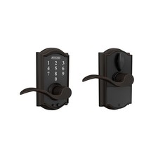 Keyless Entry Lock Schlage Camelot Aged Bronze Accent Lever