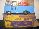 VINTAGE RARE 1950’s MARX HOME TOWN PLASTIC MEAT TRUCK- ORIGINAL BOX w/Food