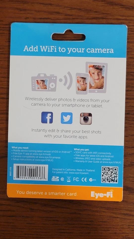 Eye-Fi Connect 8GB SDHC + WiFi - Instant Photo Transfer (SLV-1508) - Image 2 of 3