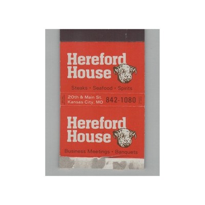 Matchbox Cover Hereford House Restaurant Kansas City MO