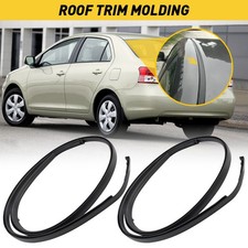 Black Roof Top Trim Moldings For 2006 2007 2008 2009 10-11 Toyota Yaris Sedan A Black Roof Top Trim Moldings For 2006 2007 2008 2009 10-11 Toyota Yaris Sedan A