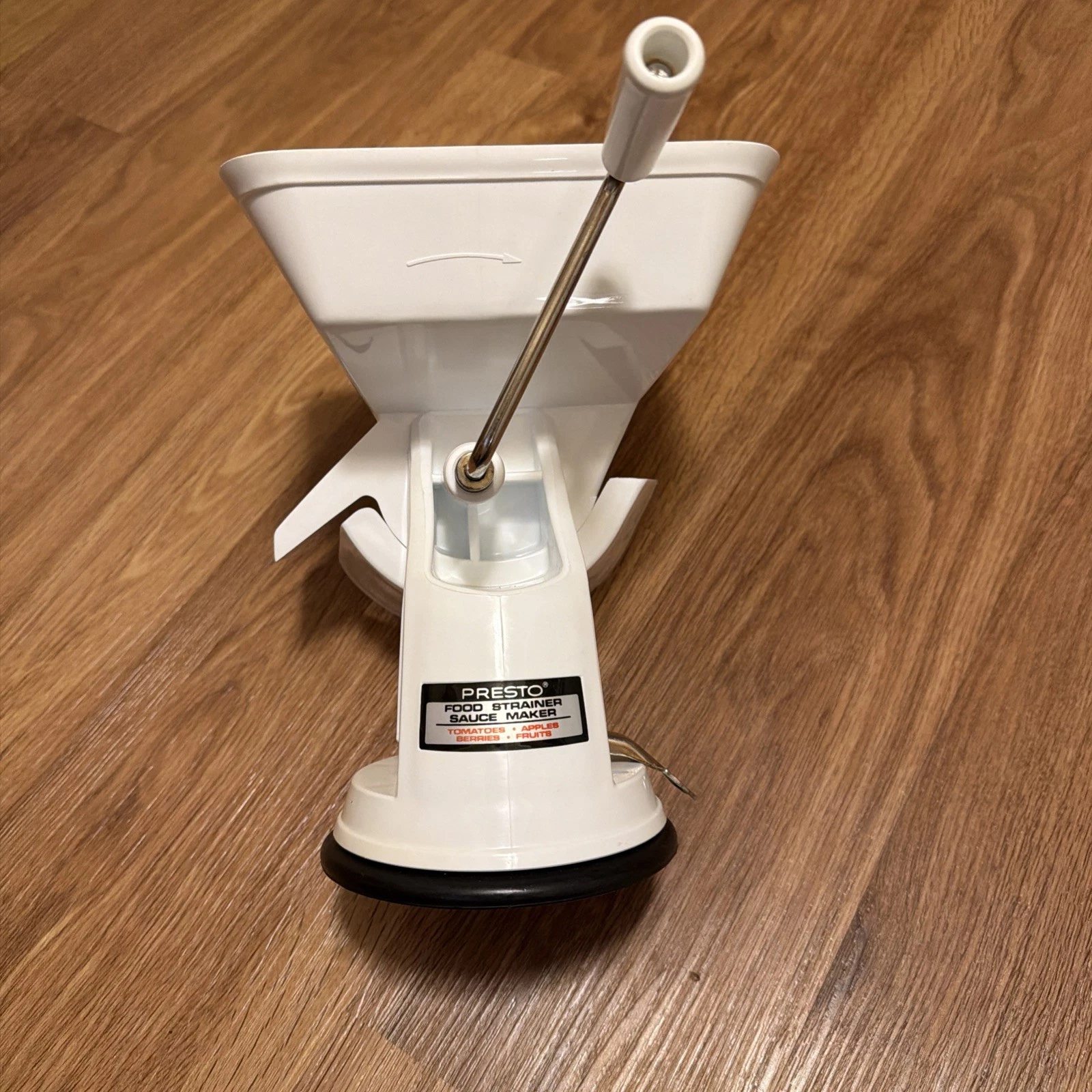 Presto Portable Food Strainer And Sauce Maker With Suction Cup Base