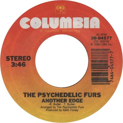 The Psychedelic Furs Here Come Cowboys Vinyl Single 7inch Columbia