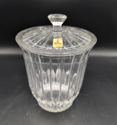 Vase mit Deckel Kristall Deutscher Nachtmann 19 cm
