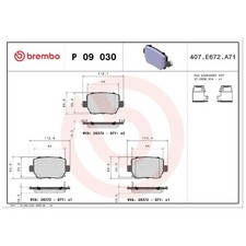 Satz Bremsbeläge Bremsklötze hinten für Tesla Model 3 5YJ3 Y 5YJY | 24162175