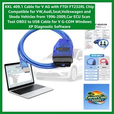 Kkl 409.1 Vag-com Usb Cable With Ftdi Chip For Vw Audi Seat Skoda 1996-2009 Kkl 409.1 Vag-com Usb Cable With Ftdi Chip For Vw Audi Seat Skoda 1996-2009