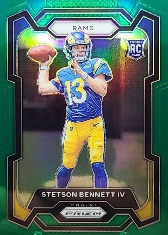 2023 Panini Prizm - Rookies Stetson Bennett #358 Green Prizm (RC)