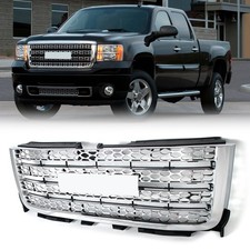 Front Bumper Upper Grille Grill Chrome For 2011-2014 Gmc Sierra 2500 Hd 3500 Hd