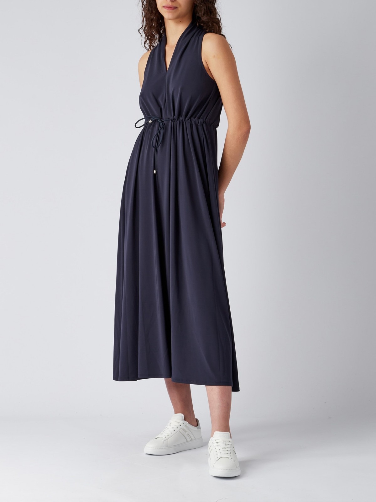 Sportmax Code Navy Sleevless Ribbed Trutleneck Pr… - image 1