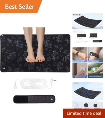Durable Grounding Mat for Inflammation & Balance with Adjustable Wrist Strap Kit
