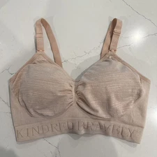 Kindred Bravely Sublime Bra Nursing Pumping Wireless Small Busty Nude Beige