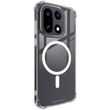 IMAK For OnePlus 15 5G Airbag Anti-drop TPU +PC Transparent Hard Magnetic Case