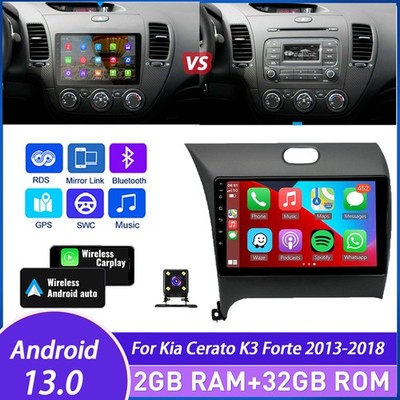 For Kia Cerato K3 Forte 2013-2018 Car Radio Stereo Carplay Android 13.0 GPS Navi