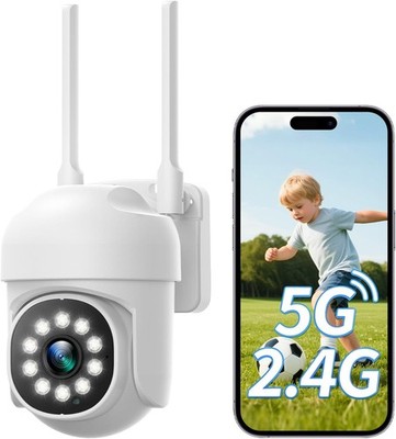 CAMCAMP Outdoor Security Camera Wireless Cameras Home Security,360°View Pan/Tilt
