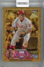 2023 Topps Gilded Collection Jim Thome Wave Gold Etch /75 Phillies