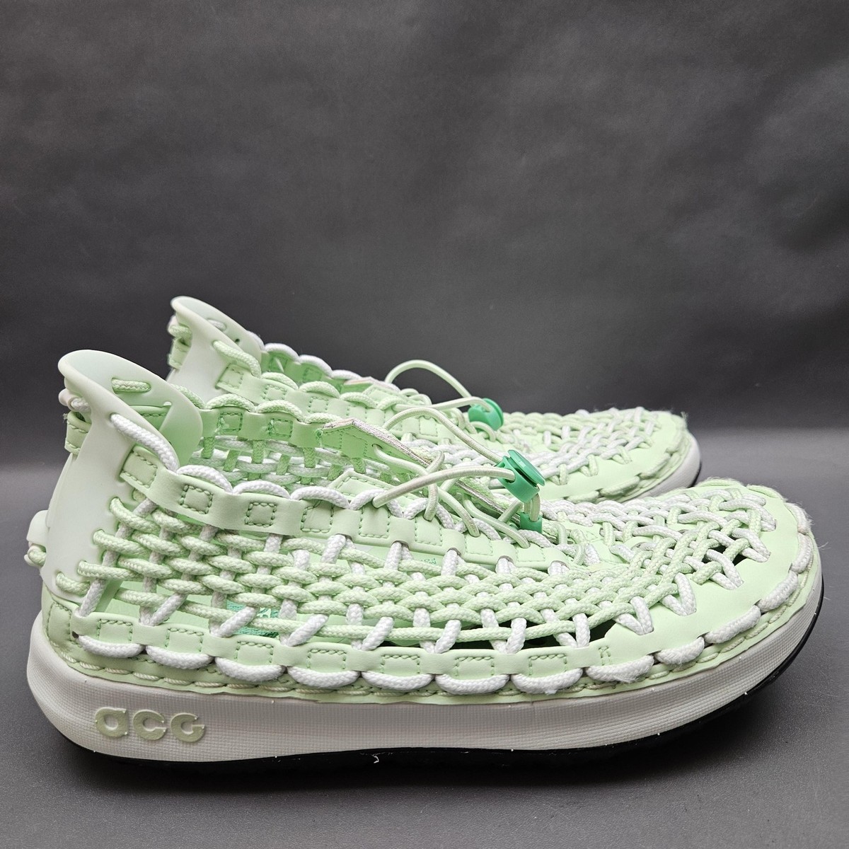 Nike ACG Watercat+ Shoes Mens Size 5 Green Woven Slip On  display picture 3
