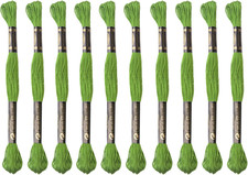 12 Skeins Embroidery Cotton Floss Is 100% Egyptian Long Fiber Cotton of 8.75Yds