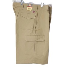 Red Kap Industrial Cargo Shorts Khaki PT66 Size 38x12