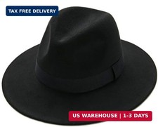 Daesan Gangster Hat For Men Women Wide Brim Fedora Hats Roaring 20s Costume