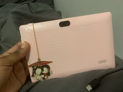 Pink Tablet with USB-C Charging  bundle