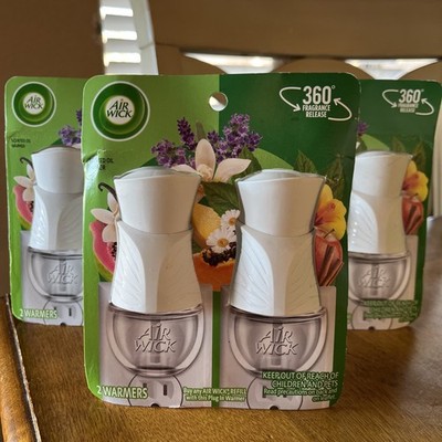 3x Air Wick Scented Oil Air Freshener Warmer 2 count each, 6 Total NO Refills
