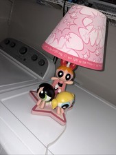 Rare Vintage 2000's Warner Bros / Brothers Studio Exclusive Powerpuff Girls Lamp
