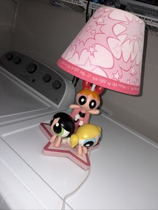 Rare Vintage 2000's Warner Bros / Brothers Studio Exclusive Powerpuff Girls Lamp