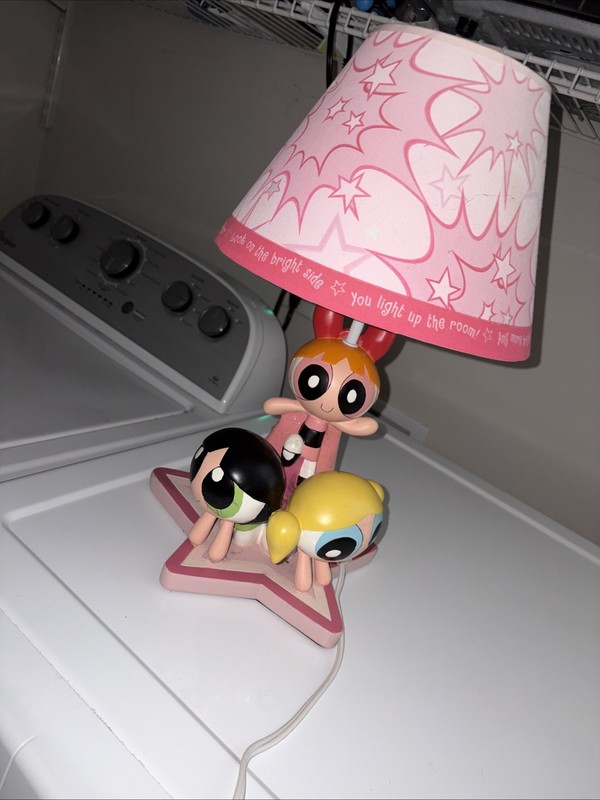 Rare Vintage 2000's Warner Bros / Brothers Studio Exclusive Powerpuff Girls Lamp