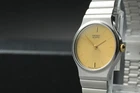 Vintage 1984 N MINT Seiko 2C21-0210 VTD014 Gold Quartz Womens Watch From JAPAN