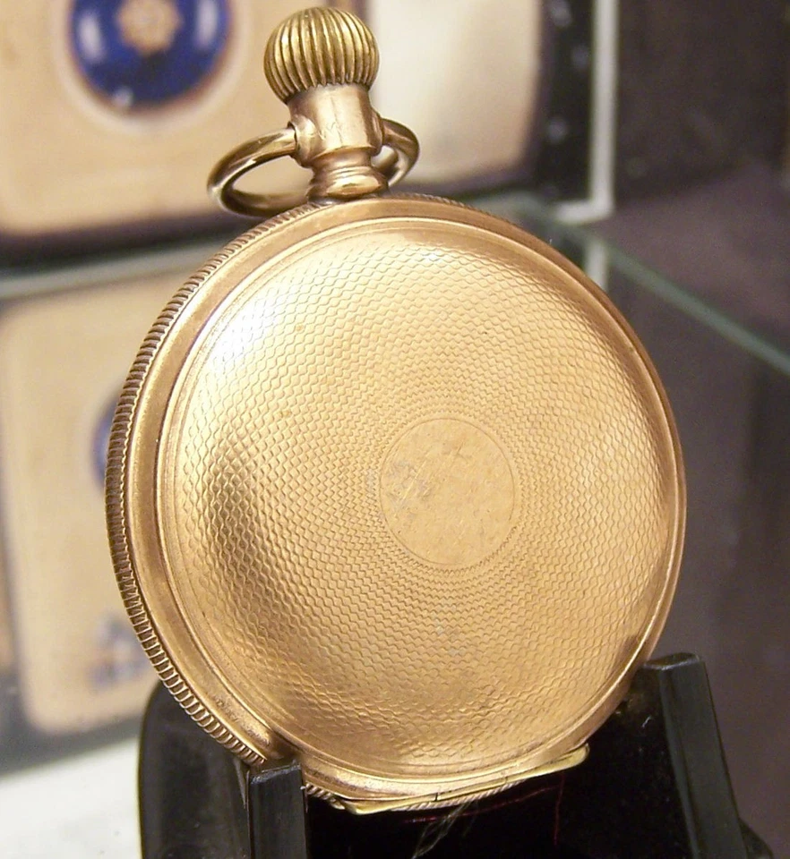 3 X ANTIQUE GOLD FILL POCKET WATCHES ELGIN + WALTHAM SEASIDE RUNNING NEED WORK - Изображение 4 из 4