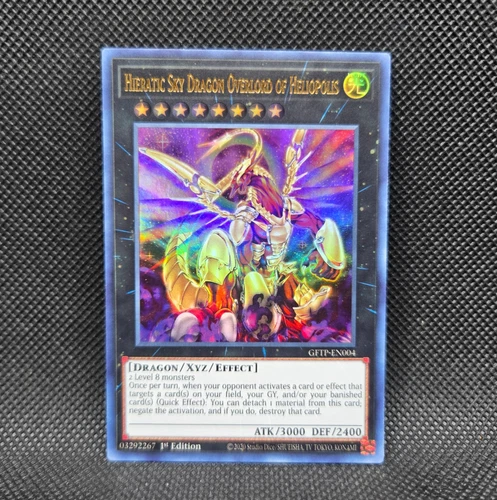 Yugioh Hieratic Sky Dragon Overlord of Heliopolis (GFTP-EN004) 1st Ed ULTRA (NM)