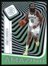 2020-21 Panini Illusions #9 James Harden Amazing Emerald