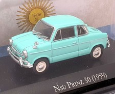 Altaya 1/43 Scale Diecast A043LB - 1959 NSU Prinz 30 - Lt. Blue