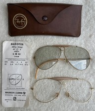 Vintage B&L Ray-Ban 12K GF Shooter 62mm Arista Gold - pacchetto parti/restauro