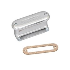 Offenhauser Valve Cover Breather Bolt-on Rectangular Aluminum Polished Plain Ea