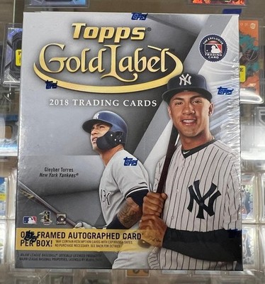 2018 Topps Gold Label Baseball Hobby Box - Factory Sealed