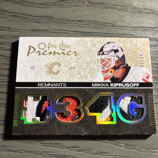 2007-08 O-Pee-Chee Premier Remnants Miikka Kiprusoff Game Used Jersey /20