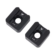 NICEYRIG 2pcs Cold Shoe Mount Adapter with 1/4" 3/8" Arri Locating Screws