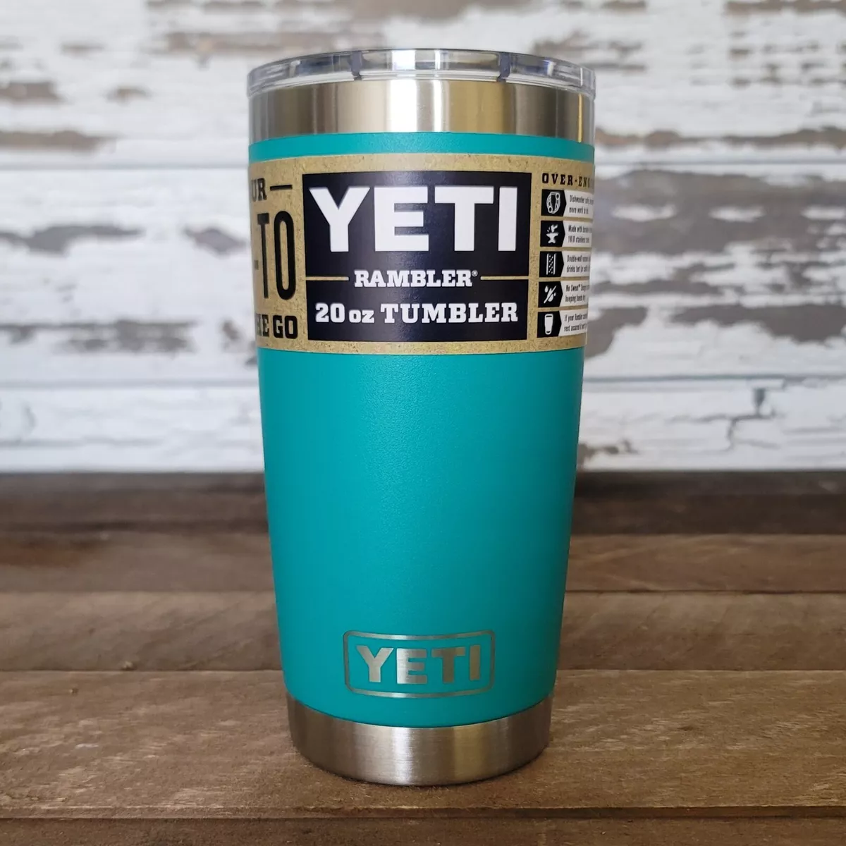  YETI Rambler 20 oz Tumbler, Stainless Steel, Vacuum Insulated  with MagSlider Lid, Aquifer Blue : Everything Else