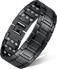 Titanium Steel Magnetic Bracelet Gifts for Men Ultra Strength Magnets Adjustable
