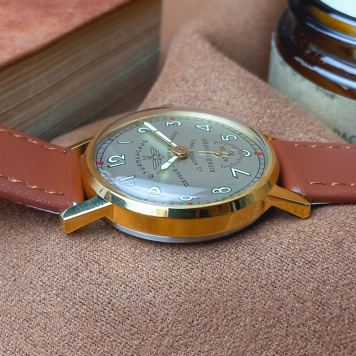 OROLOGIO SOVIET VOSTOK KOMANDIRSKIE URSS Vintage Meccanico Orologio Da - Foto 5