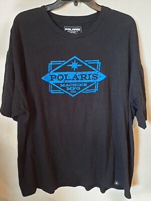 Polaris Machine MFG Company Black Logo T-Shirt Men's Size 2XL (XXL) New w/o tags