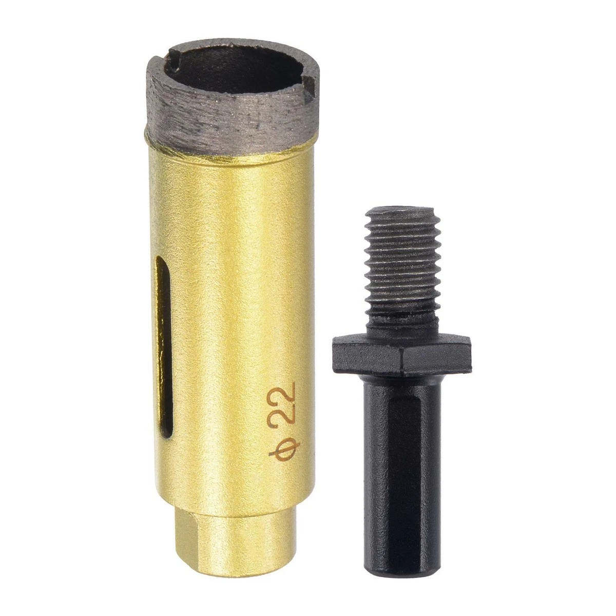 22mm Sintered Diamond Core Drill Bit with M10 Arbor Adapter for