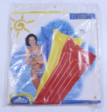 VTG Intex Relax A Mat Air Mattress Yellow Pool Float 27"x72" Pillow Top 2001 NOS