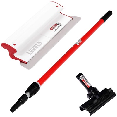LEVEL5 16'' Composite Skimming Blade w/ 49''-87'' Ext. Handle + Adapter | 5-430C