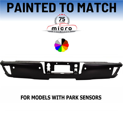 NEW Choose Your Color Rear Bumper For 2014-2018 Chevrolet Silverado GMC Sierra