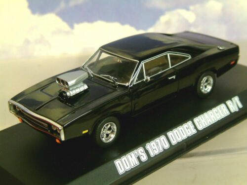 GREENLIGHT DIECAST 1/43 DOM'S 1970 DODGE CHARGER R/T BLACK FAST & FURIOUS 86201 - Afbeelding 1 van 4